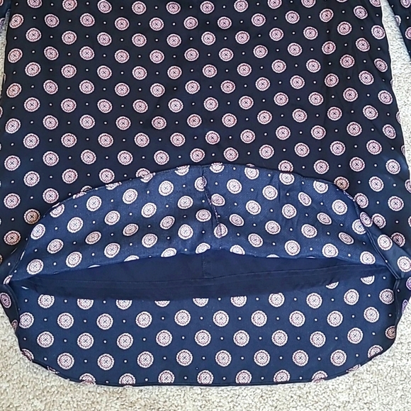 Banana Republic 100% Silk Navy Foulard Ruffle Mini Dress Women’s 0P Petite NWOT - Picture 14 of 17